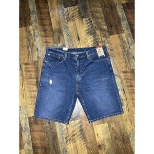 Levi's Men's 405 Standard Shorts Medium Wash Jean Shorts Above Knee Size 38